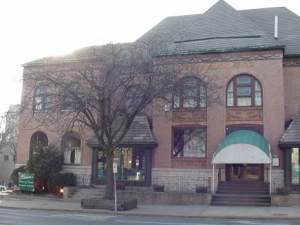 Click to the front of the Marlene's Building.  We played in Marlene's Back Door Lounge.